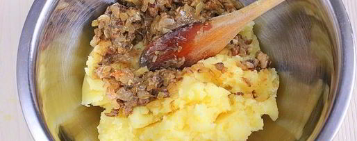 Шаг 2: вареников с картошкой и грибами