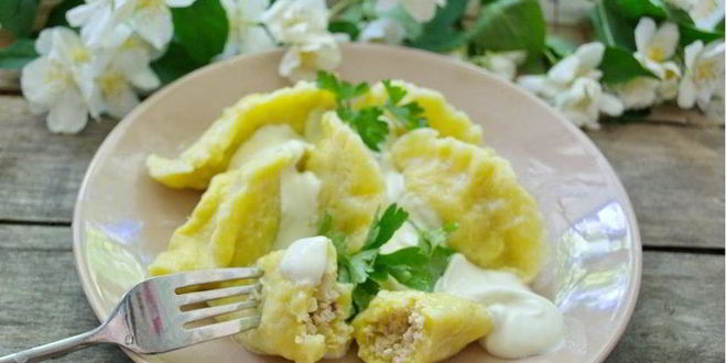 Рецепт вареников с картошкой и курицей