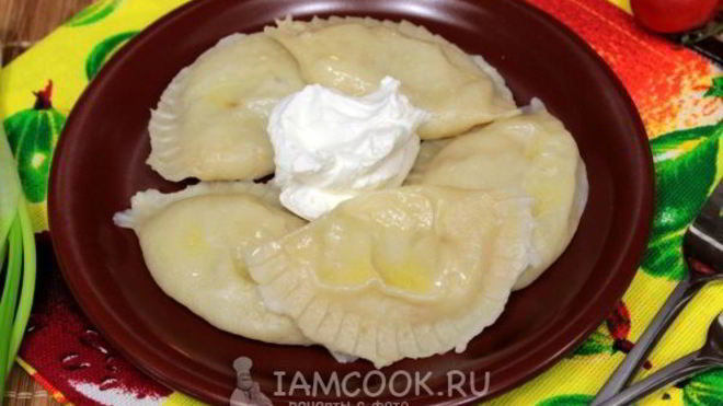 Рецепт Вареников с картошкой на пару в мультиварке