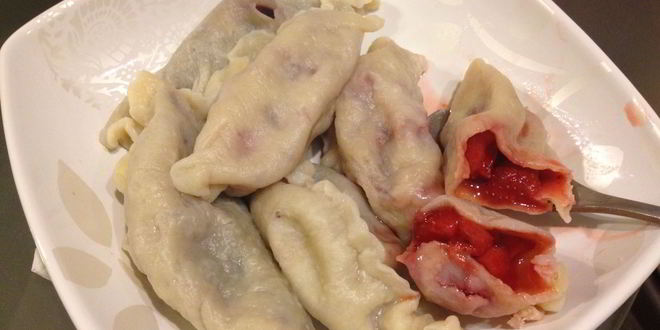 Рецепт вареников с клубникой