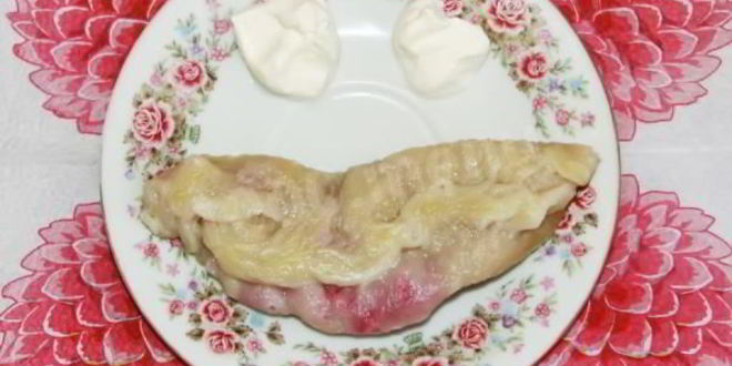 Рецепт вареников с малиной