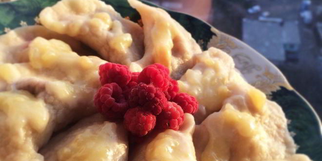 Рецепт вареников с малиновой начинкой