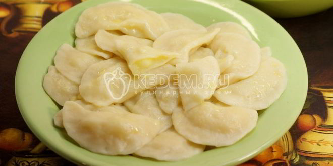 Рецепт вареников с нежным картофелем