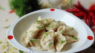 Рецепт Вареников с отварным мясом