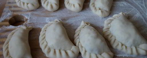 Шаг 6: вареников с рубленой картошкой и прослойкой