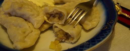 Шаг 7: вареников с рубленой картошкой и прослойкой