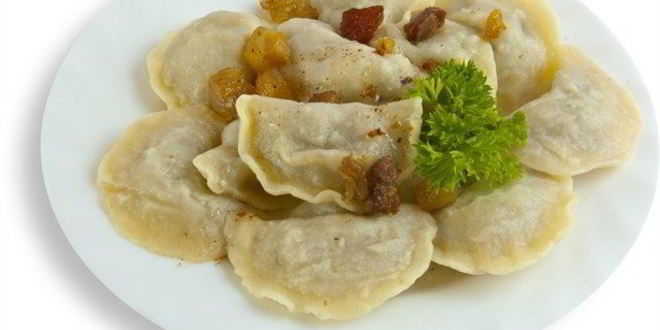 Рецепт вареников с шкварками