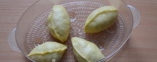 Шаг 15: вареников с вишней на пару