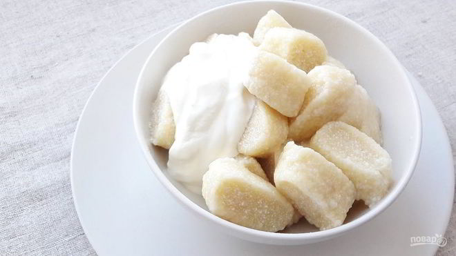 Рецепт Вкусных ленивых вареников из творога