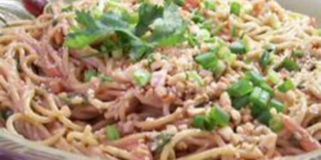 Рецепт восточной лапши удон с арахисом и имбирем