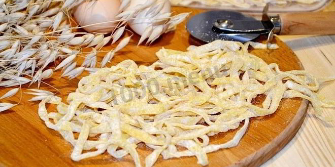 Рецепт яичной лапши домашней