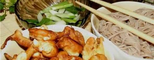 Шаг 46: зару соба гречневая лапша, овощи темпура и креветки