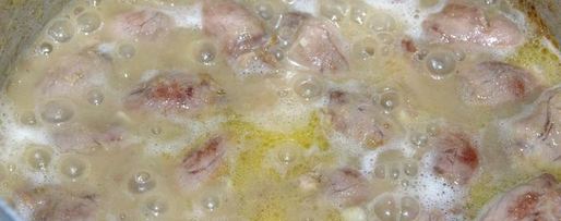 Шаг 3: бланкета с куриными сердечками