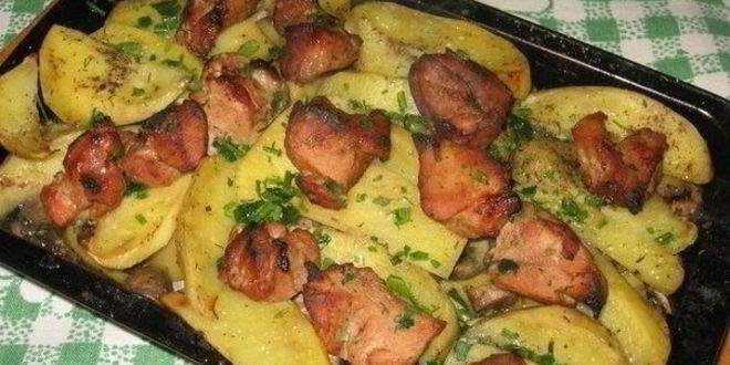 Рецепт слоеного жаркого