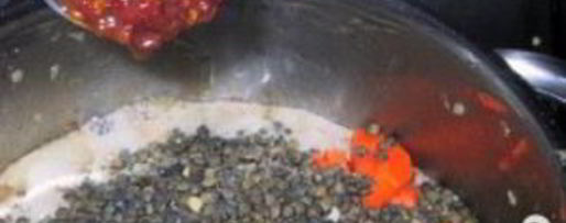 Шаг 6: жаркого из говядины с чечевицей и красным вином