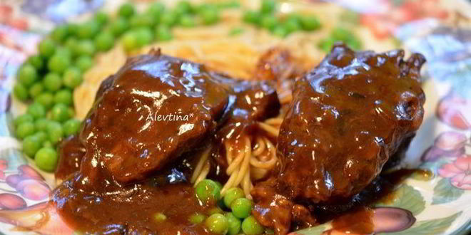 Рецепт жаркого из говядины с кофейным соусом