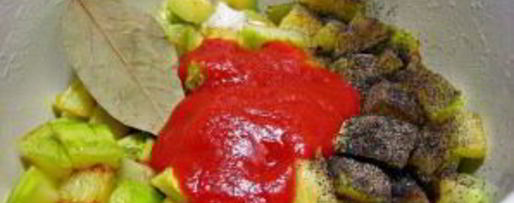 Шаг 2: жаркого из кабачков