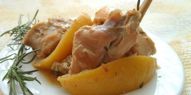 Рецепт жаркого из кролика с лимоном