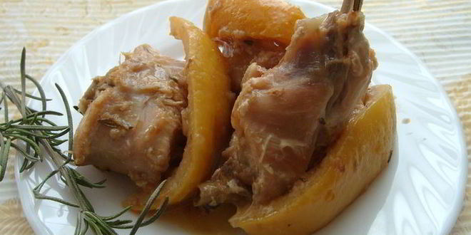 Рецепт жаркого из кролика с лимоном