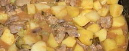 Шаг 4: жаркого из куриных потрохов