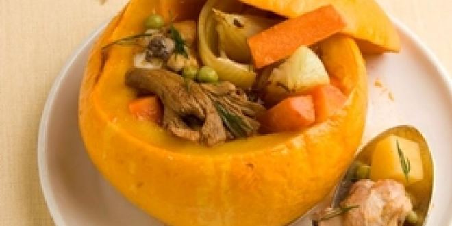 Рецепт жаркого из курицы с лисичками