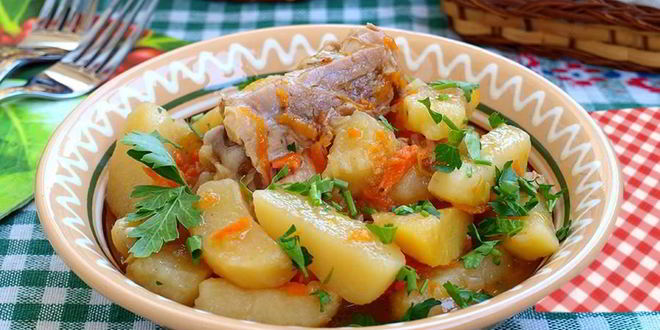 Рецепт жаркого из курицы в мультиварке