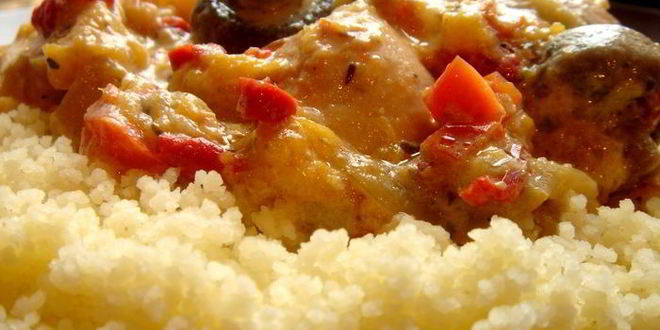 Рецепт жаркого из курицы в сливочном соусе