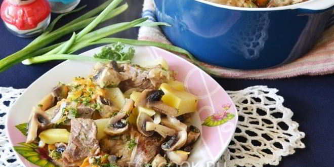 Рецепт жаркого из свинины с картошкой