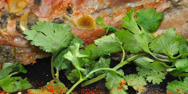 Рецепт жаркого из свинины с шалфеем и медом