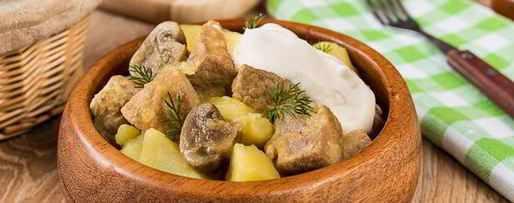 Шаг 8: жаркого из свинины с шампиньонами