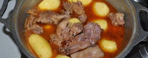 Шаг 4: жаркого из утки с картофелем