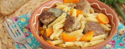 Шаг 5: жаркого с фрикадельками и макаронами