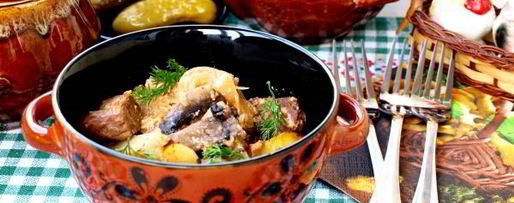 Шаг 17: жаркого с грибами в горшочках