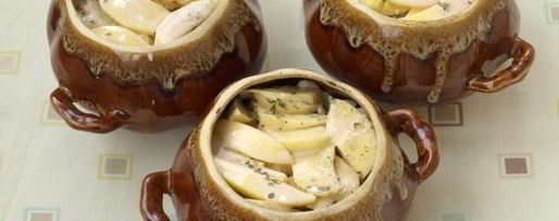 Шаг 14: жаркого с грибами в горшочках