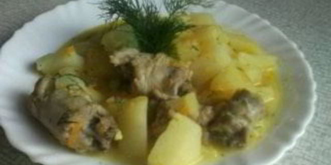 Рецепт жаркого с куриными шейками