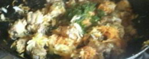 Шаг 1: жаркого с куриными шейками