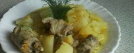 Шаг 3: жаркого с куриными шейками