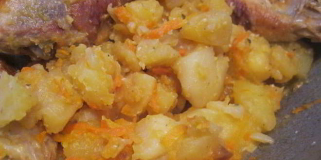 Рецепт жаркого с курицей