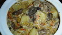 Рецепт Жаркого с мясом и грибами