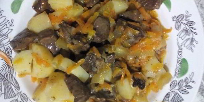 Рецепт жаркого с сердцем