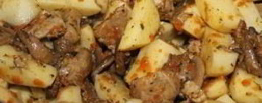 Шаг 2: жаркого с шампиньонами