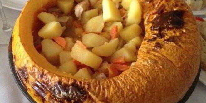 Рецепт жаркого в тыкве, фаршированная тыква