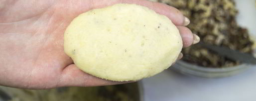 Шаг 8: картофельных зраз с грибами и сыром