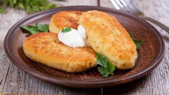 Рецепт Картофельных зраз с грибной и мясной начинкой