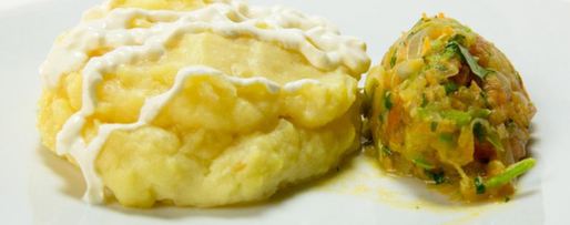 Шаг 10: картофельных зраз с капустой и кабачковой икрой