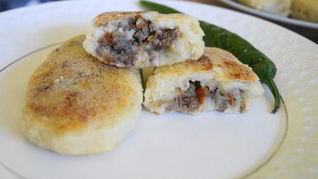 Рецепт Картофельных зраз с острой мясной начинкой