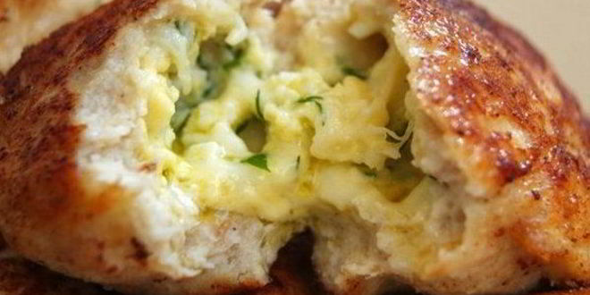 Рецепт куриных зраз с сырно-яичной начинкой