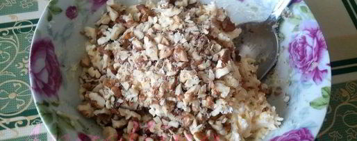 Шаг 4: куриных зраз с сыром и грецкими орехами