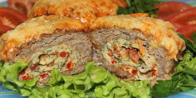 Рецепт мясных зраз рулетных