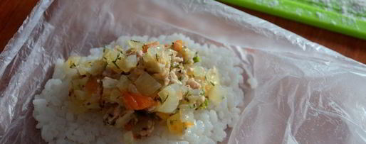 Шаг 2: рисовых зраз с мясной начинкой